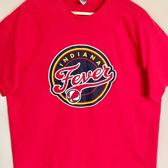 WNBA Indiana Fever Primary Logo Red T Shirt Adult size XL - Picture 3 of 8